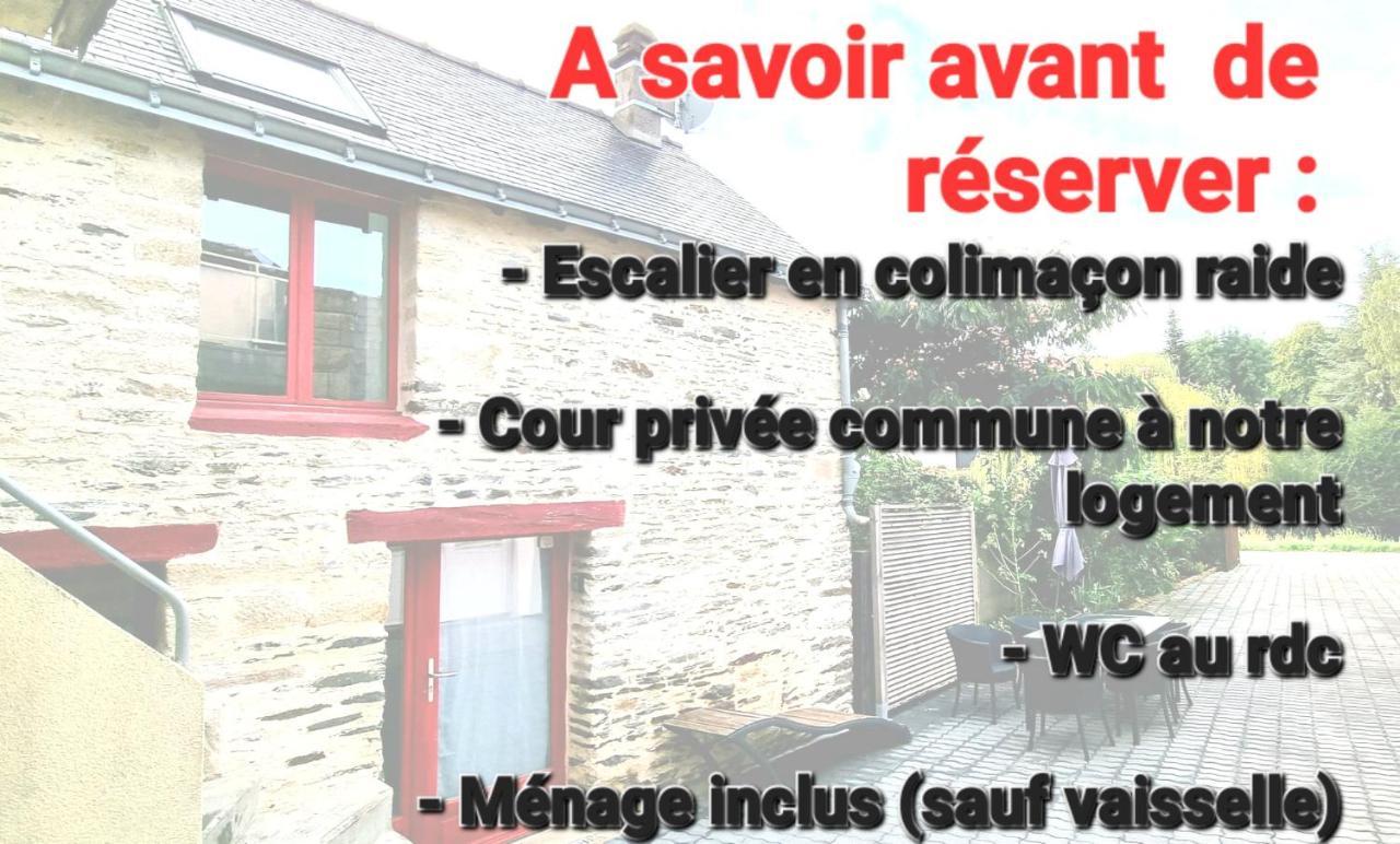 Gite Maisonnette- Et A Cote Coule Une Riviere Josselin Eksteriør bilde